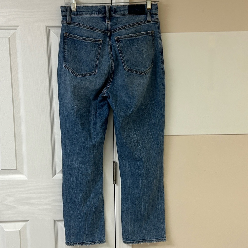 Abercrombie & Fitch The Ankle Straight Ultra High Rise Jeans Curve Love - Picture 3 of 6